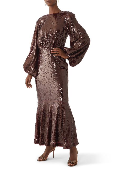 Sequinned Maxi Dress